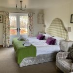 Lettuce Lodge Bedroom window view at Broccoli Bottom Holiday Self Catering accommodation in Rutland